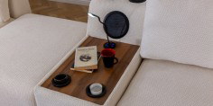 Prag Corner Sofa Set Cream