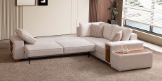 Star Corner Sofa Set Chenille