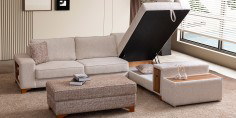 Star Corner Sofa Set Chenille
