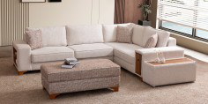 Star Corner Sofa Set Chenille