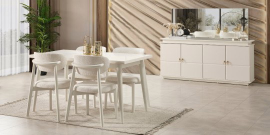 Masal Dining Room Set Cream