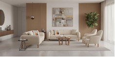 Bohem Sofa Set Cream