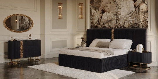 Lyon Black Bedroom Set