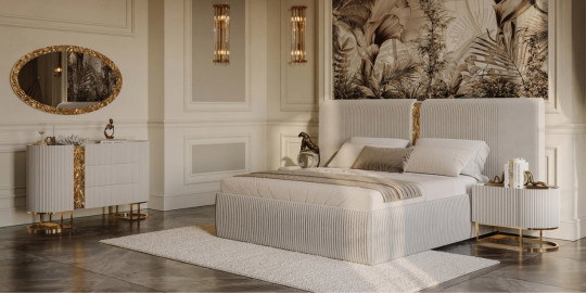 Lyon Cream Bedroom Set
