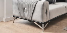 Elite Sofa Set Chrome