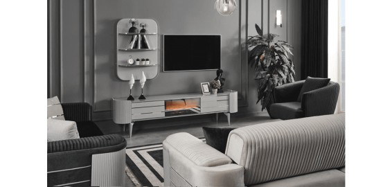 Karya TV Unit Fog Grey