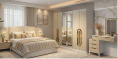 Luna Bedroom Set Sand Beige