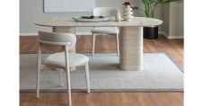 Soft Travertine Table and Chairs