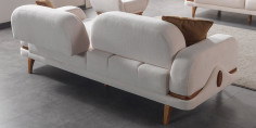 Milas Sofa Set Walnut