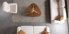 Milas Sofa Set Walnut