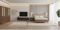 Valeria Walnut Bedroom Set