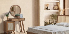 Valeria Walnut Bedroom Set