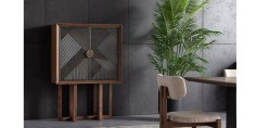 Cross Walnut Dining Room Set