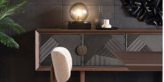 Cross Walnut Dining Room Set