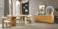 Era Dining Room Set Walnut
