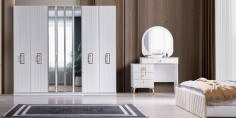 Rio Sarı Yatak Odası Takımı Mdf