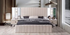 Still Beige Bedroom Set MDF