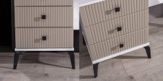 Still Beige Bedroom Set MDF