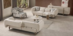 Ahuse Bronze Sofa Set