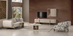 Ahuse Bronze Sofa Set